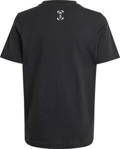 Rückansicht von adidas OE Trophy EM24 T-Shirt Kinder black