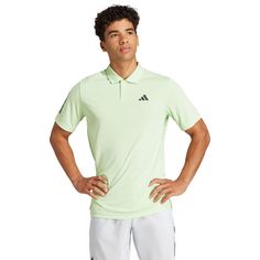 Rückansicht von adidas Club Tennis Polo Herren semi green spark