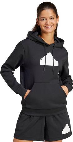 Rückansicht von adidas Future Icons Badge of Sports Hoodie Damen black