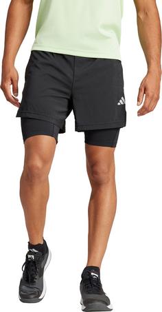 Rückansicht von adidas Gym+Training Funktionshose Herren black