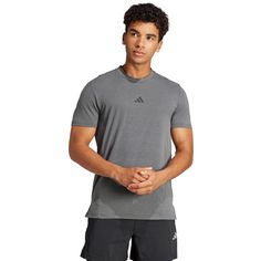 Rückansicht von adidas Designed for Training Workout Funktionsshirt Herren dgh solid grey