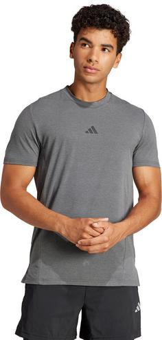 Rückansicht von adidas Designed for Training Workout Funktionsshirt Herren dgh solid grey