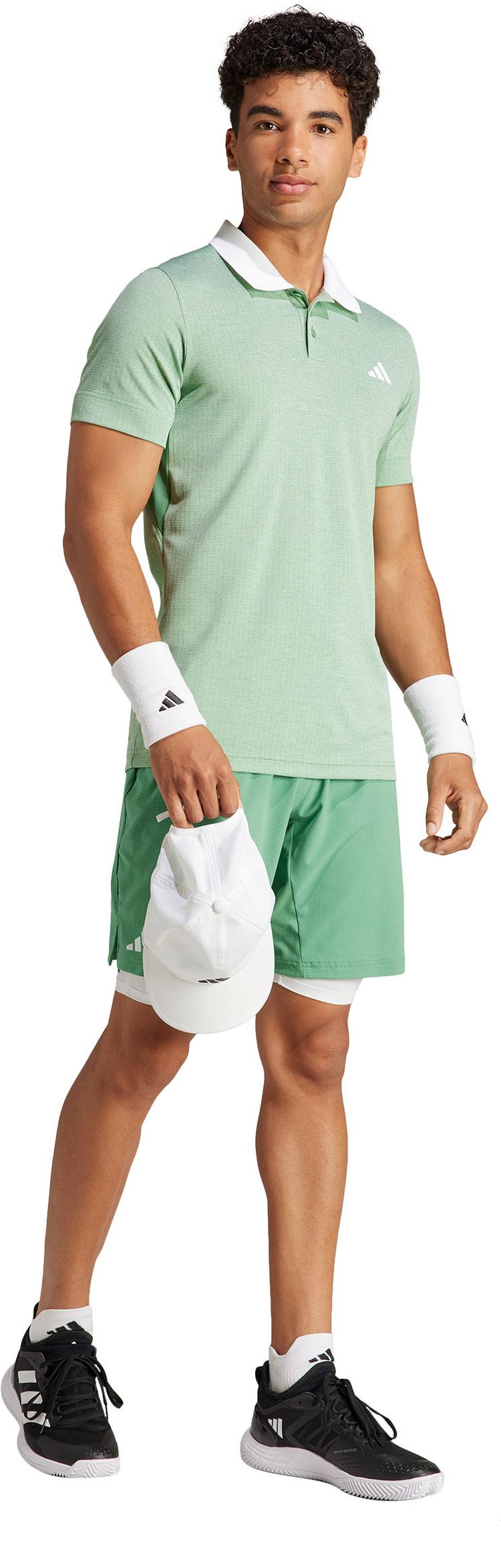 adidas adidas Freelift Tennis Polo Herren - preloved green-white - 5 | SportScheck