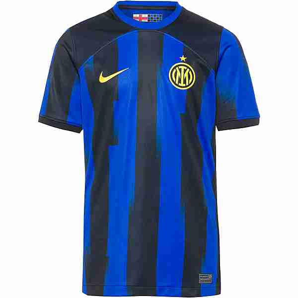 Nike Inter Mailand 23-24 Heim Fußballtrikot Kinder lyon blue-black-vibrant yellow