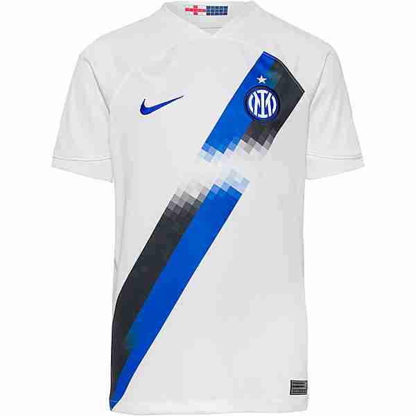 Nike Inter Mailand 23-24 Auswärts Fußballtrikot Kinder white-lyon blue