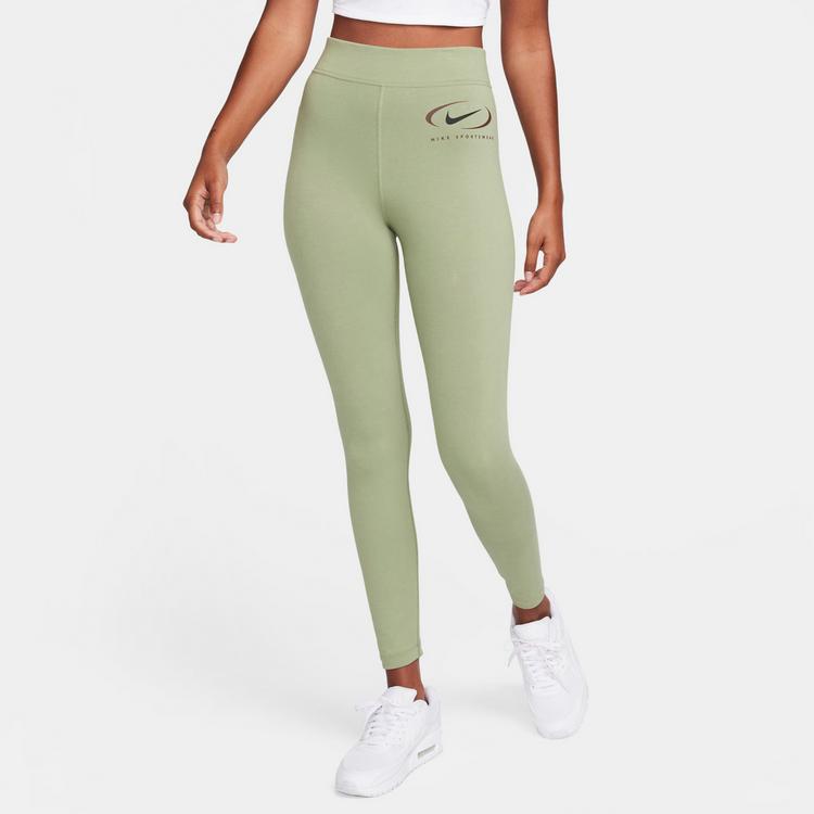 Nike Nike Swoosh Leggings Damen - oil green - 0 | SportScheck