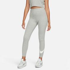 Rückansicht von Nike Classics Tights Damen dk grey heather-sail