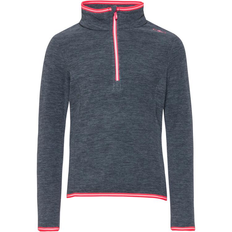 CMP CMP Fleeceshirt M&auml;dchen - titanio melange-red fluo - 0 | SportScheck