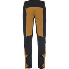 Rückansicht von Zimtstern Shelterz Softshellhose Damen golden brown-pirate black