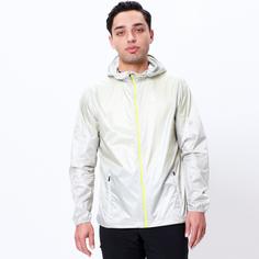 Rückansicht von unifit Laufjacke Herren storm gray