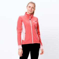 Rückansicht von unifit Softshelljacke Damen mineral red