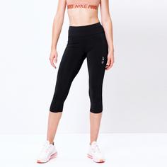 Rückansicht von unifit 3/4-Lauftights Damen caviar