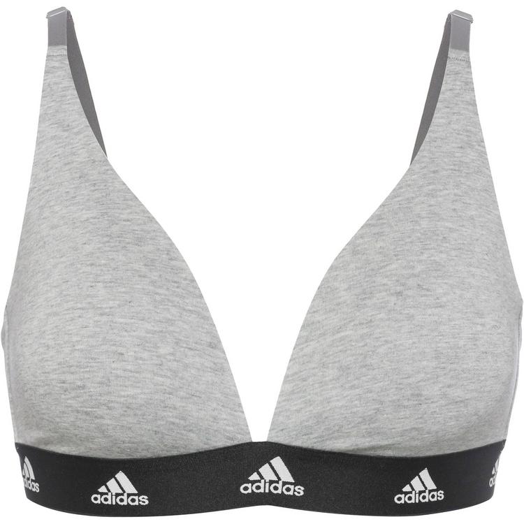 adidas adidas Smart Cotton Solid BH Damen - heather grey - 0 | SportScheck