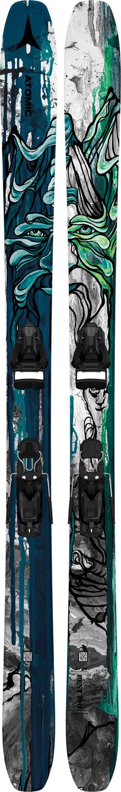 ATOMIC BENT 100 + STRIVE 12 GW 23/24 Freeride Ski blue-grey