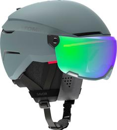 Rückansicht von ATOMIC SAVOR VISOR STEREO Skihelm green