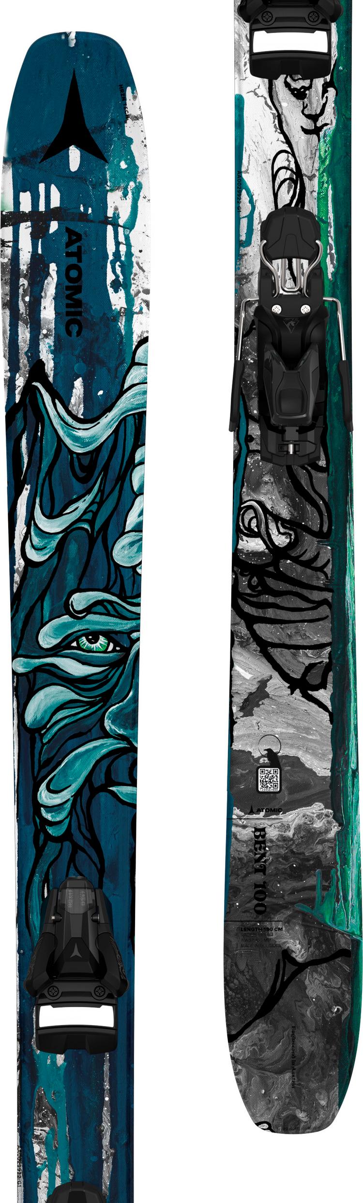 ATOMIC ATOMIC BENT 100 + STRIVE 12 GW 23/24 Freeride Ski - blue-grey - 0 | SportScheck