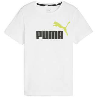 PUMA ESSENTIALS T-Shirt Kinder puma white-lime sheen