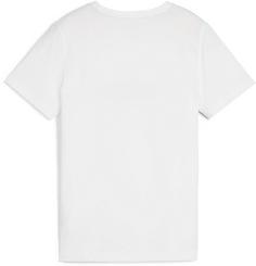 Rückansicht von PUMA ESSENTIALS T-Shirt Kinder puma white-lime sheen