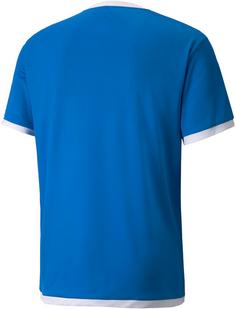 Rückansicht von PUMA teamLIGA Funktionsshirt Herren electric blue lemonade-puma white