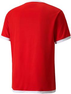 Rückansicht von PUMA teamLIGA Funktionsshirt Herren puma red-puma white