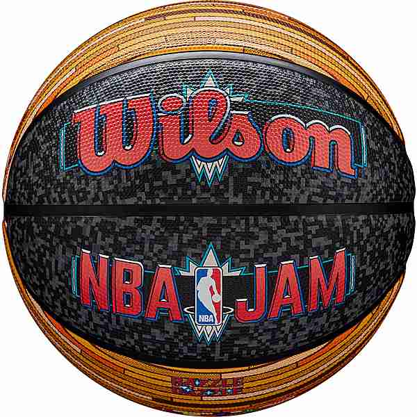 Wilson NBA JAM OUTDOOR Basketball schwarz-silber