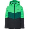 Ziener PYTUR Skijacke Kinder - black-irish green