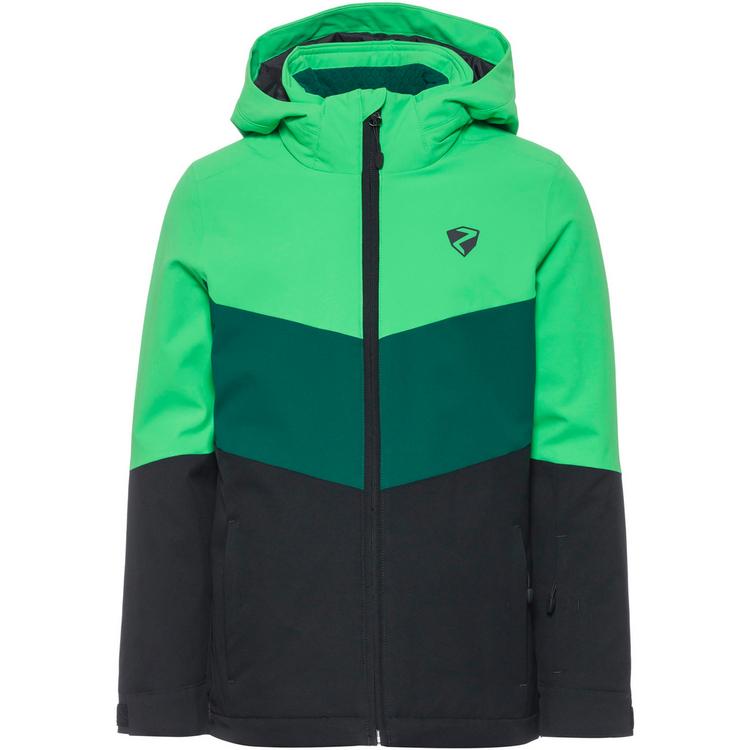 Ziener Ziener PYTUR Skijacke Kinder - black-irish green - 0 | SportScheck