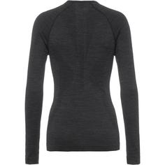 Rückansicht von Falke Wool Tech Langarmshirt Damen black