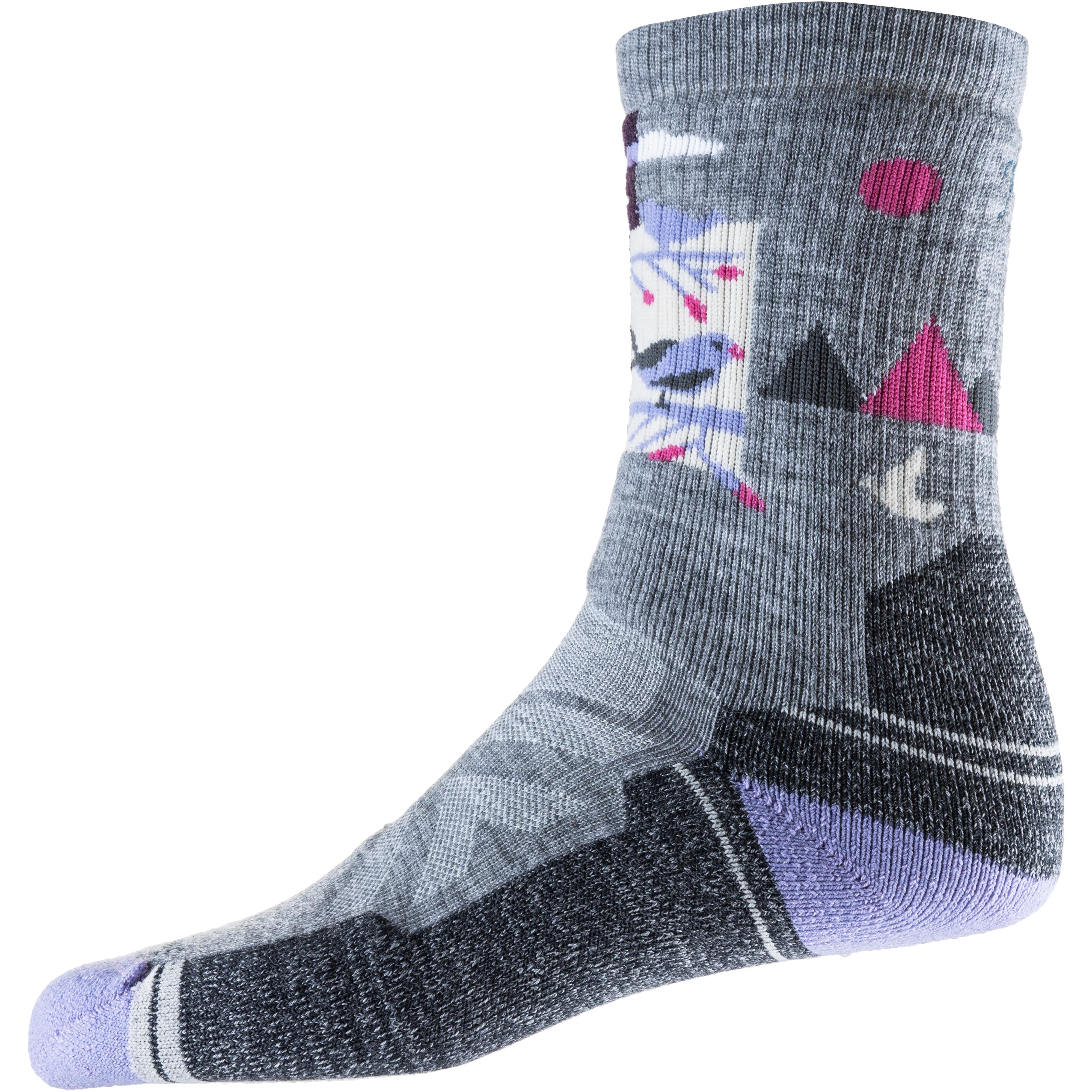 Smartwool Hike Full Cushion Alpine Perch Crew Wandersocken Damen light gray