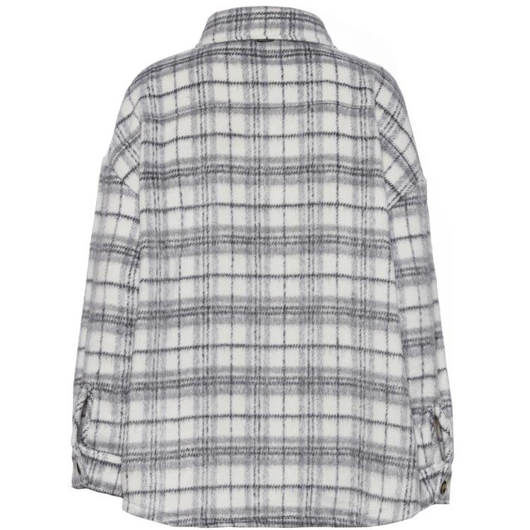 Kleinigkeit Kleinigkeit Big Flanelli Langarmhemd Damen - offwhite-soft grey-asphalt grey - 0 | SportScheck