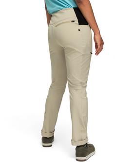 Rückansicht von Maier Sports Latit Slim Vario Wanderhose Damen brown rice