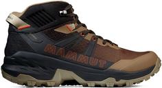 Rückansicht von Mammut GTX Sertig II Mid Wanderschuhe Herren black-dark sand