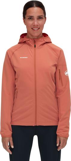 Rückansicht von Mammut Madris Light Fleecejacke Damen brick