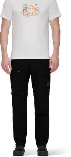 Rückansicht von Mammut Zinal Hybrid Zipphose Herren black