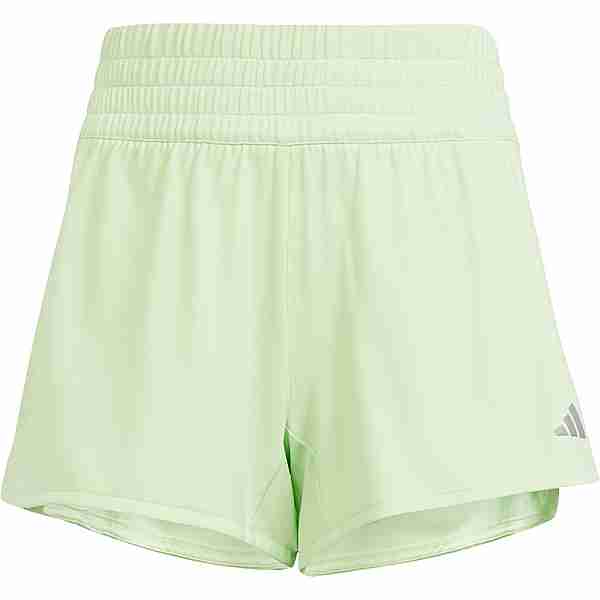adidas PACER Funktionsshorts Kinder semi green spark-white-reflective silver