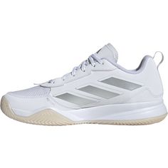 Rückansicht von adidas Avaflash Clay Tennisschuhe Damen ftwr white-silver met.-ftwr white