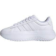 Rückansicht von adidas Grand Court Sneaker Damen ftwr white-ftwr white-crystal white