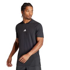 Rückansicht von adidas Designed for Training Workout Funktionsshirt Herren black