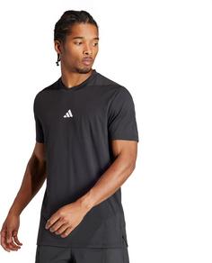Rückansicht von adidas Designed for Training Workout Funktionsshirt Herren black