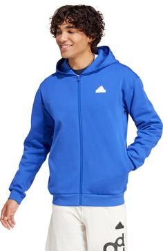 Rückansicht von adidas Future Icons Badge of Sports Sweatjacke Herren semi lucid blue