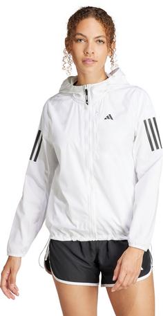 Rückansicht von adidas OWN THE RUN Laufjacke Damen white