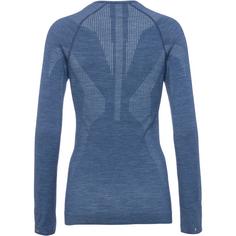 Rückansicht von Falke Wool Tech Langarmshirt Damen capitain