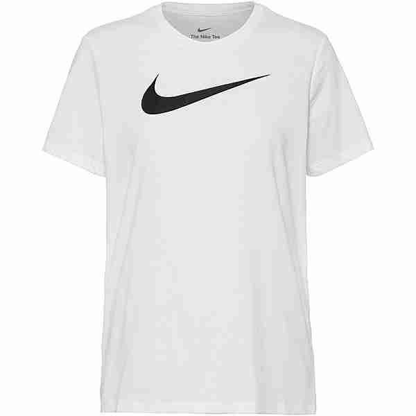Nike Dri Fit SWOOSH Funktionsshirt Damen white-black