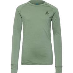 Rückansicht von Odlo MERINO 200 Wäscheset Kinder matte green