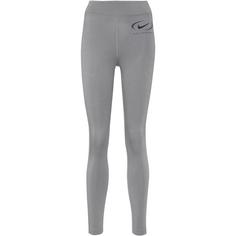 Nike Swoosh Leggings Damen smoke grey