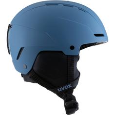 Rückansicht von Uvex Stance Skihelm stone blue matt