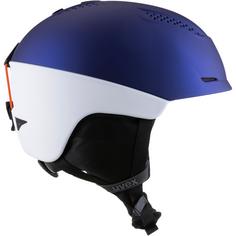 Rückansicht von Uvex Ultra MIPS Skihelm purple bash-white matt