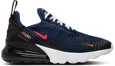 Nike Air Max 270 Sneaker Kinder midnight navy-picante red-black