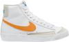 Nike BLAZER 77 Sneaker Kinder - white-total orange-photo blue-phantom