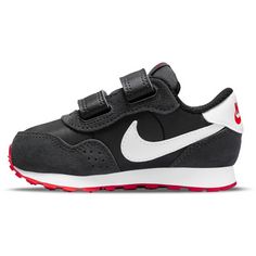 Rückansicht von Nike MD VALIANT Sneaker Kinder black-white-dk smoke grey-university red
